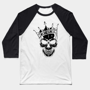 Skull in Crown Baseball T-Shirt